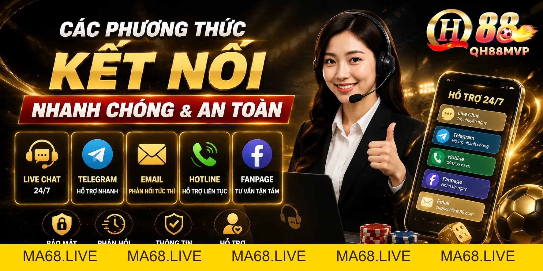Liên hệ QH88 nhận hỗ trợ 24/7 lập tức - QH88 - ma68.live